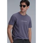 Lufian Erkek Tony Modern Grafik T-Shirt 111020190 Vizon XXL