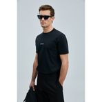 Lufian Erkek Yuvarlak Yaka Marcus Siyah T-Shirt 111020235