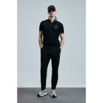 Lufian Everes Smart Erkek Polo Tişört Siyah - XS