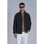 Lufian Focus Erkek Basic Gömlek Slim Fit Antrasit - XS