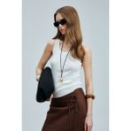 Lufian Fors Kadın Rayon Kazak - XL - Beyaz