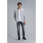 Lufian Frank Smart Jean Erkek Pantolon Regular Fit Koyu Gri - 38 / 32