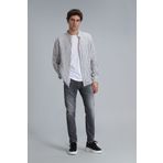 Lufian Frank Smart Jean Erkek Pantolon Regular Fit Koyu Gri