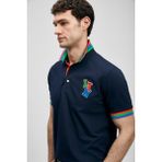 Lufian Fun Smart Erkek Polo Tişört Lacivert - XL