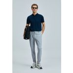 Lufian Glen Smart Erkek Chino Pantolon Slim Fit Gri