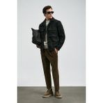 Lufian Gooden Erkek Örme Ceket Comfort Fit Siyah %71 Polyester %29 Yün Cepli Casual Stil - 58