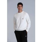 Lufian Grant Erkek Sweatshirt Kırık Beyaz