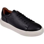 Lufian Hakiki Deri Erkek Spor Ayakkabı Sneaker Luf-Tommy Siyah Beyaz