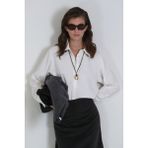 Lufian Hannah Kadın Gömlek Regular Fit Ekru - XL