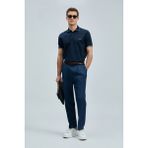 Lufian Hold Smart Erkek Polo Tişört Siyah - Lacivert - XS