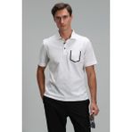 Lufian Hope Smart Erkek Polo Tişört - Kırık Beyaz - 2XL