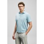Lufian Hudson Smart Erkek Polo Tişört Siyah - Açık Mavi - 2XL