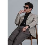 Lufian Jak Spor Erkek Blazer Ceket Slim Fit Bej
