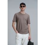Lufian Junya Erkek Basic Tişört Deve Tüyü