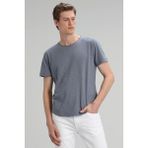 Lufian Junya Erkek Basic Tişört - Koyu Gri - 3XL