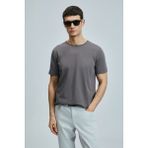 Lufian Junya Erkek Basic Tişört - Vizon - 4XL