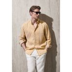 Lufian Kamer Erkek Basic Gömlek Regular Fit Sarı - 2XL