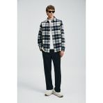 Lufian Kor Erkek Basic Gömlek Regular Fit Lacivert - 2XL