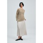 Lufian Lace Kadın Kazak Vizon - XS
