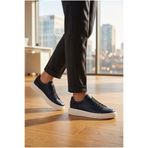 Lufian Lacivert Tommy Erkek Deri Sneaker Komfort Taban Ayakkabı