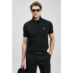 Lufian Laon Smart Erkek Polo Tişört Kısa Kol Günlük Siyah Regular Fit - XL