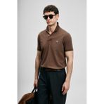 Lufian Laon Smart Erkek Polo Tişört Koyu Kahve - 2XL