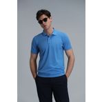 Lufian Laon Smart Erkek Polo Tişört Slim Fit Açık Mavi
