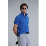 Lufian Laon Smart Erkek Polo Tişört Slim Fit Saks