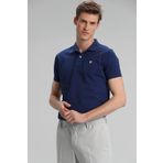 Lufian Laon Spor Polo Açık Lacivert Erkek T-Shirt