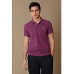 Lufian Laon Spor Polo Yaka Erkek Tişört Bordo - 3XL