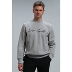 Lufian Lowe Erkek Sweatshirt Açık Gri