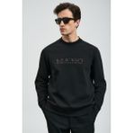 Lufian Luther Erkek Sweatshirt Siyah - 001-Siyah - XS