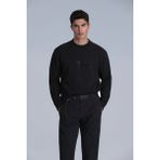 Lufian Luther Erkek Sweatshirt Siyah - 4XL