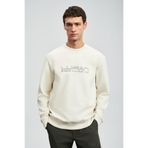 LUFIAN Luther Sweatshirt, S, 112030171, Ekru, erkek