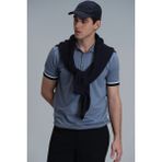 Lufian Mark Erkek Kazak - Koyu Mavi - 3XL