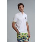 Lufian Match Smart Erkek Polo Tişört Beyaz