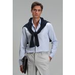 LUFIAN Nagoya Erkek Smart Gömlek Comfort Slim Fit Mavi