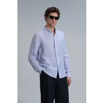 Lufian New Erkek Basic Gömlek Regular Fit Mavi
