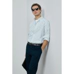 Lufian Nıcer Erkek Basic Gömlek Regular Fit Lacivert - XS