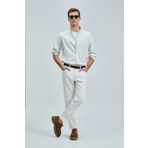 Lufian Nıcer Erkek Basic Gömlek Regular Fit Yeşil 111010639