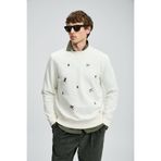Lufian Noel Erkek Sweatshirt Kırık Beyaz