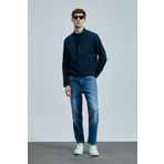 Lufian Orlando Smart Jean Erkek Pantolon Slim Fit Mavi