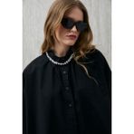 Lufian Pamela Kadın Gömlek Siyah - XL
