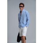 Lufian Peler Spor Erkek Chino Şort Slim Fit Beyaz
