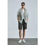Lufian Peler Spor Erkek Chino Şort Slim Fit Haki