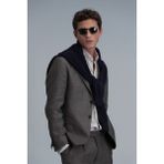Lufian Petro Spor Erkek Blazer Ceket Slim Fit Kahverengi - 46