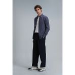 Lufian Pitaya Erkek Keten Gömlek Comfort Fit - 2XL - Antrasit