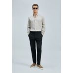 Lufian Pitaya Erkek Keten Gömlek Comfort Fit - 4XL - Bej