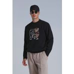 Lufian Pıtcher Erkek Sweatshirt Siyah