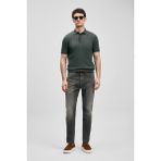Lufian Quel Smart Jean Erkek Pantolon Slim Fit Gri - 34 - 30